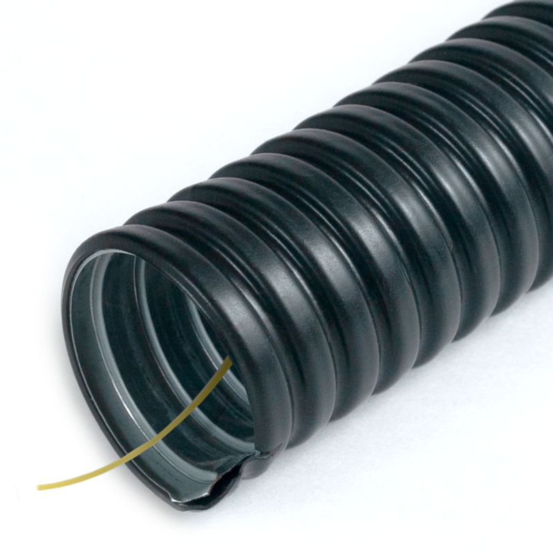 Металлорукав в ПВХ изоляции Р3-ЦП-Мр-НГ-25 с протяжкой (уп.50м) Промрукав PR04.0508