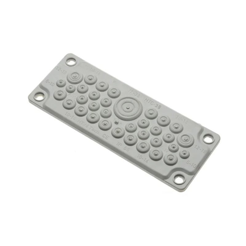 Ввод кабельный мембранный 35 отверстий d6-32мм IP65 сер. Промрукав PR08.26508