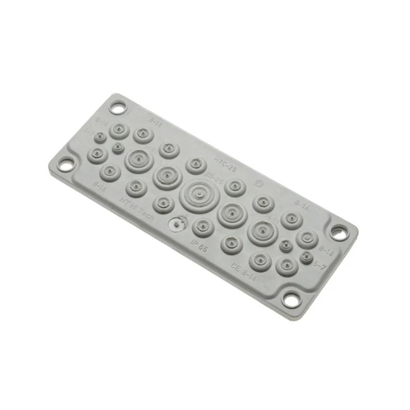 Ввод кабельный мембранный 25 отверстий d5-26мм IP65 сер. Промрукав PR08.26509