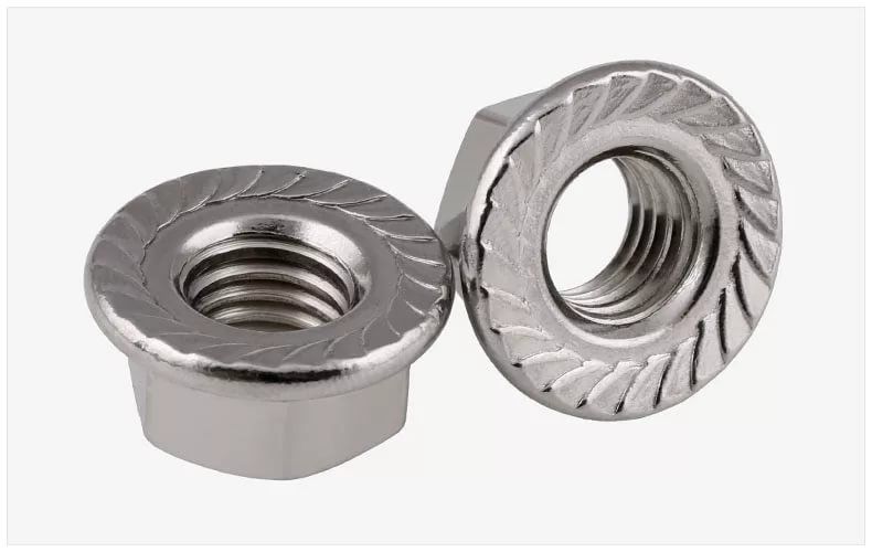 Гайка с насечкой препятствующей откручиванию М5 DIN 6923 оцинк. (уп.100шт) Промрукав PR08.5034