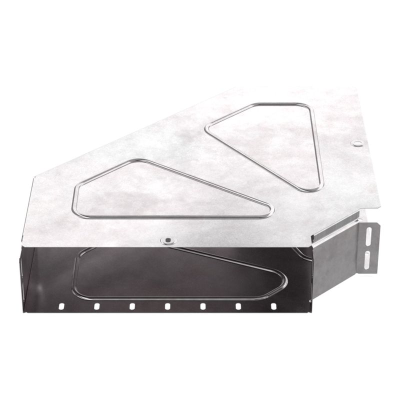 Угол для лотка горизонтальный 90град. 400х100 с крышкой Стандарт Промрукав PR16.0624