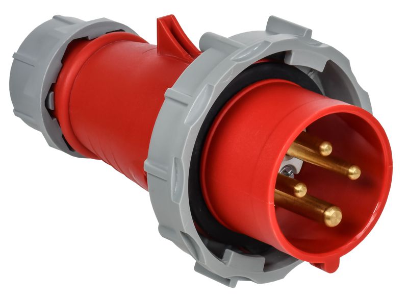 Вилка переносная ССИ-0142 16А 6ч 380В 3P+PE IP67 IEK PSR02-016-4-0-67