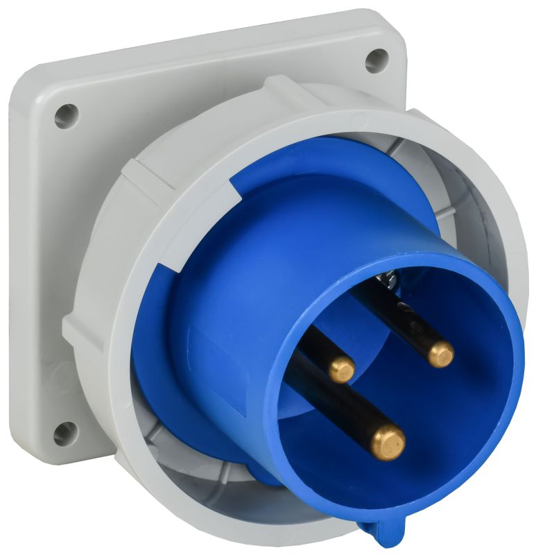 Вилка встраиваемая ССИ-3232 32А 6ч 220В 2P+PE IP67 IEK PSR31-032-3-0-67