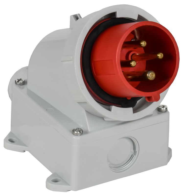 Вилка стационарная ССИ-5142 16А 6ч 380В 3P+PE IP67 IEK PSR52-016-4-0-67