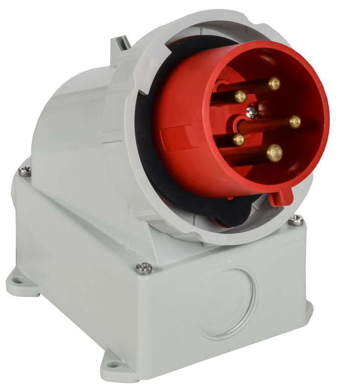 Вилка стационарная ССИ-5252 32А 6ч 380В 3P+PE+N IP67 IEK PSR52-032-5-0-67