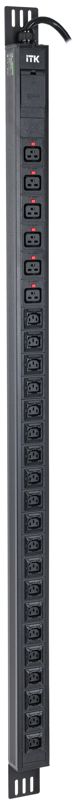 Блок розеток 26шт C13 (20шт) и C19 (6шт) без выключателя ITK PV22-20C13-06C19-41