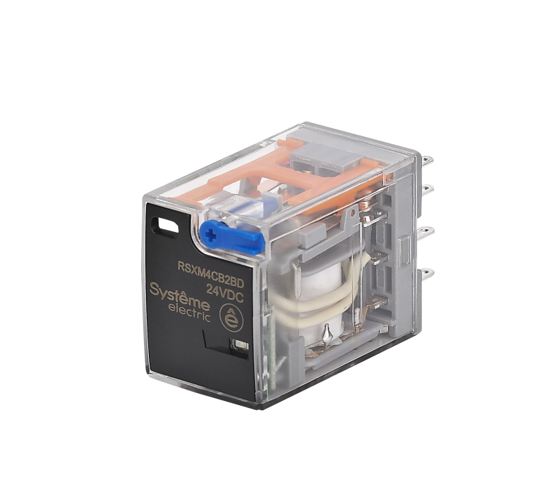 Реле 5А 4перекл. 24В DC тест кнопка LED SE RSXM4CB2BD