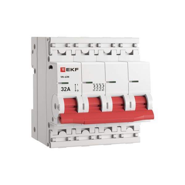 Выключатель нагрузки 4п 32А ВН-63N PROxima EKF S63432