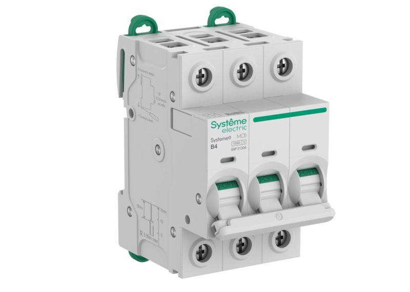 Выключатель автоматический 3п B 4А 10кА Systeme9 400В SE S9F31304