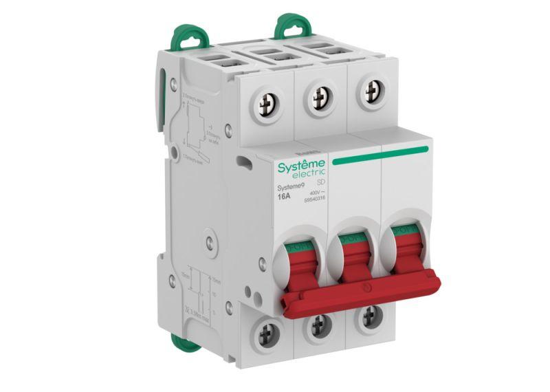 Выключатель нагрузки 3п 16А Systeme9 400В SE S9S40316