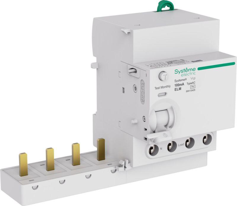 Блок дифференциального тока 4п 25А 100мА тип AC Systeme9 400В SE S9V13425