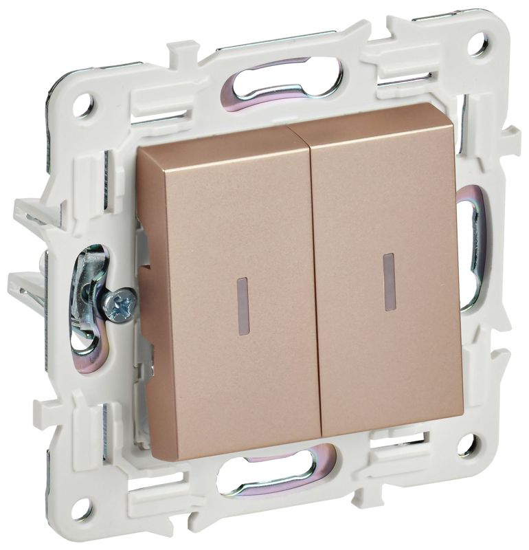 Выключатель 2-кл. SKANDY 10А SK-V09Sa с индикацией песочн. IEK SK-V20-1-10-K98