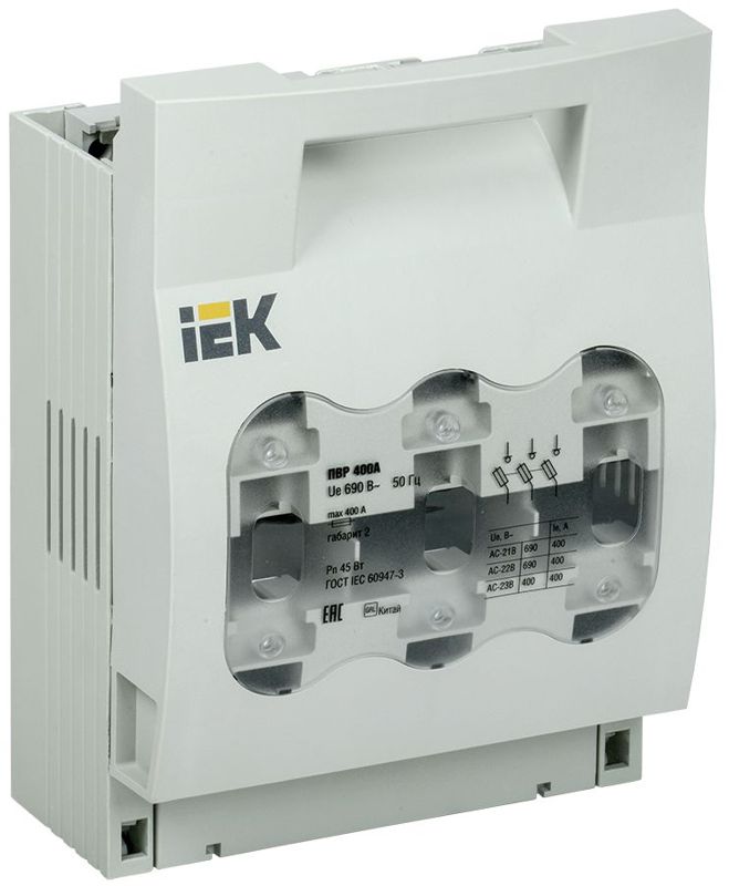 Выключатель-разъединитель-предохранитель 400А KARAT IEK SRP-30-3-400