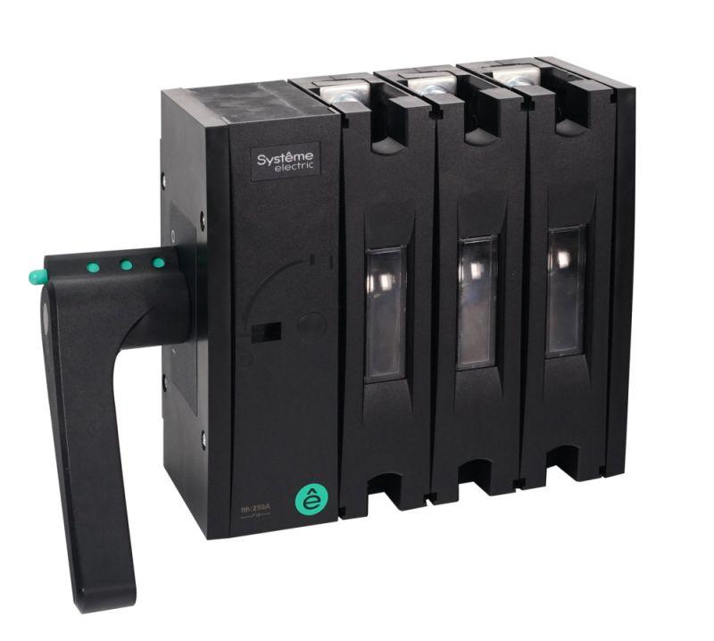 Выключатель-разъединитель SYSTEMEPACT SD250 3P 250А располож. рукоятки слева сбоку SE SSD02503LS0250