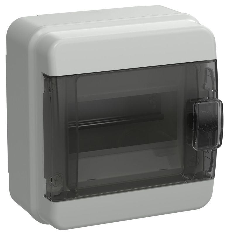 Корпус КМПн-6 TEKFOR IP65 черн. прозр. дверь пластик. IEK TF5-KP72-N-06-65-K03-K02