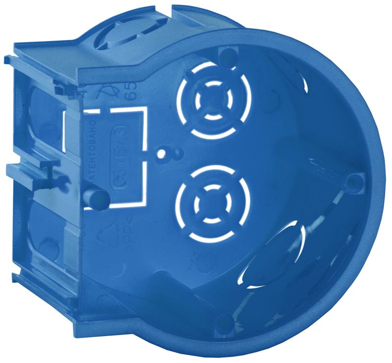 Коробка установочная С3 d68x45 для твердых стен (сборная оконечная) (опт. уп) GENERICA UKT10-068-045-000-K1-N-UO