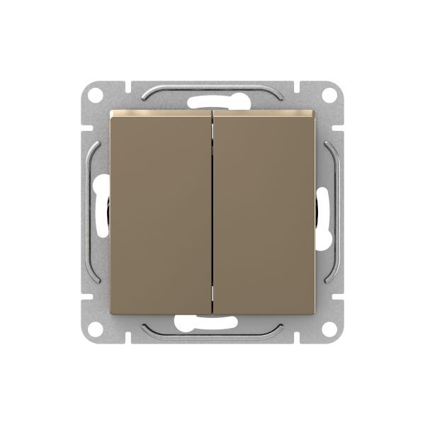 Выключатель 2-кл. СП Эпика механизм шампань EKF UP1-SWC-20