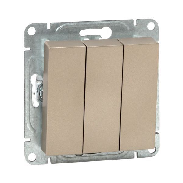 Выключатель 3-кл. СП Эпика механизм шампань EKF UP1-SWC-31