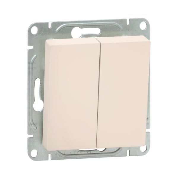 Выключатель перекрестный 2-кл. СП Эпика механизм крем. EKF UP1-SWI-22