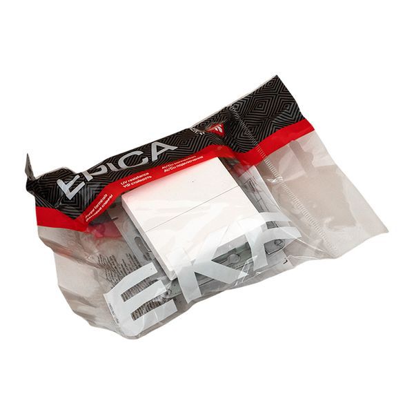 Выключатель перекрестный 2-кл. СП Эпика механизм бел. EKF UP1-SWW-22