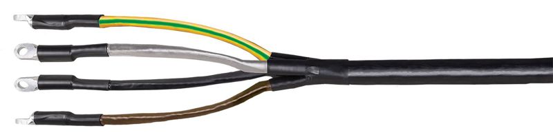 Комплект муфты концевой ПКВтп внутренней установки 4х35/50 с болтовыми наконечниками ПВХ/СПЭ изоляция 1кВ IEK UZM-XLK1-VN4-3550S