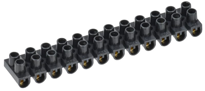 Колодка клеммная полистирол ЗВИ-3 н/г 1.0-2.5 кв.мм черн. (блист.2шт) IEK UZV5-003-04-2