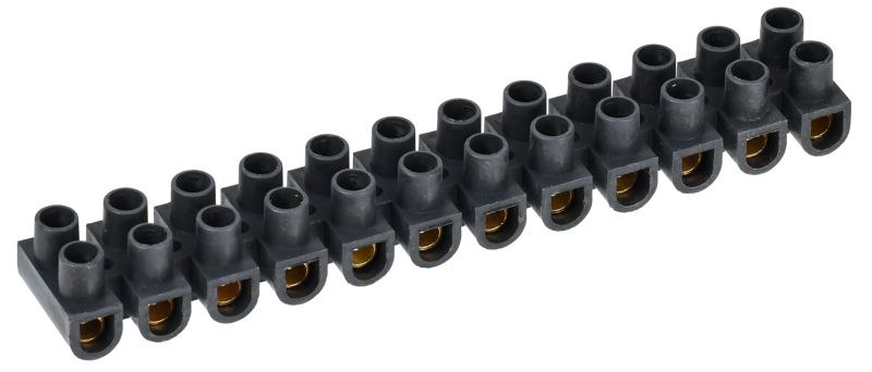 Колодка клеммная полистирол ЗВИ-20 н/г 4-10кв.мм черн. (блист.2шт) IEK UZV5-020-06-2