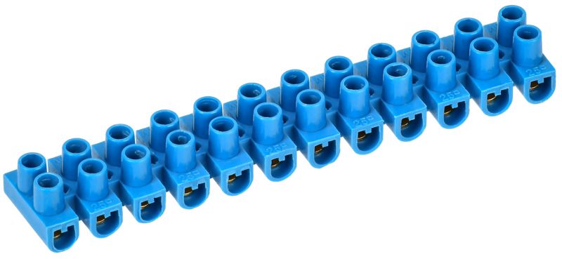 Колодка клеммная полистирол ЗВИ-3 н/г 1.0-2.5кв.мм син. (блист.2шт) IEK UZV6-003-04-2