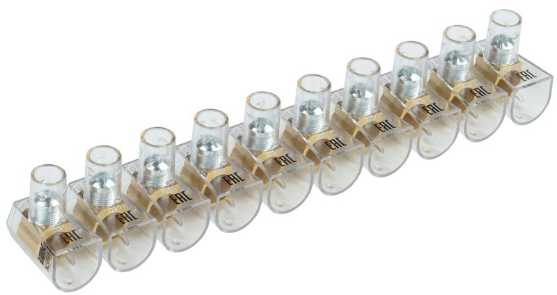 Зажим винтовой концевой изолированный КЗВИ 25кв.мм (10х1) IEK UZVK-25-10