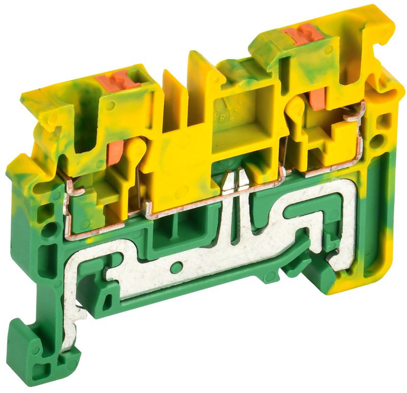 Колодка клеммная CP-PEN земля 2.5кв.мм жел./зел. IEK YCT21-00-K52-002