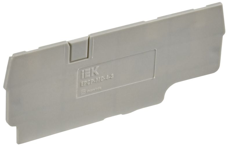 Заглушка для CP-MC 3 вывода 4кв.мм сер. IEK YCT22-00-3-K03-004-ZGL