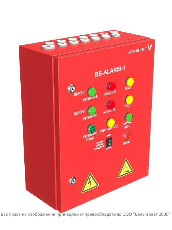 Пульт управления аварийным освещением ПУАО BS-ALARIS-1-FU1-230/230-2Bt Белый свет a16237