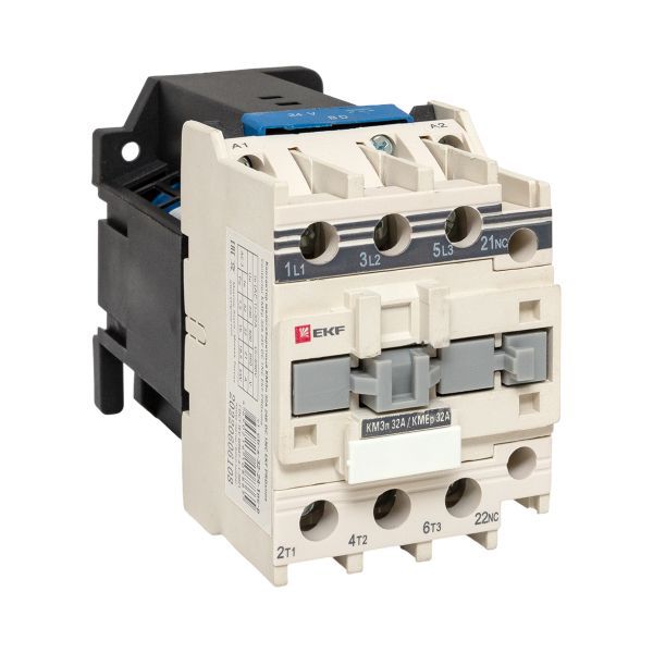 Контактор КМЭп 32А кат. 24В DC 1НЗ PROxima EKF ctr-s-32-24-1nc-p