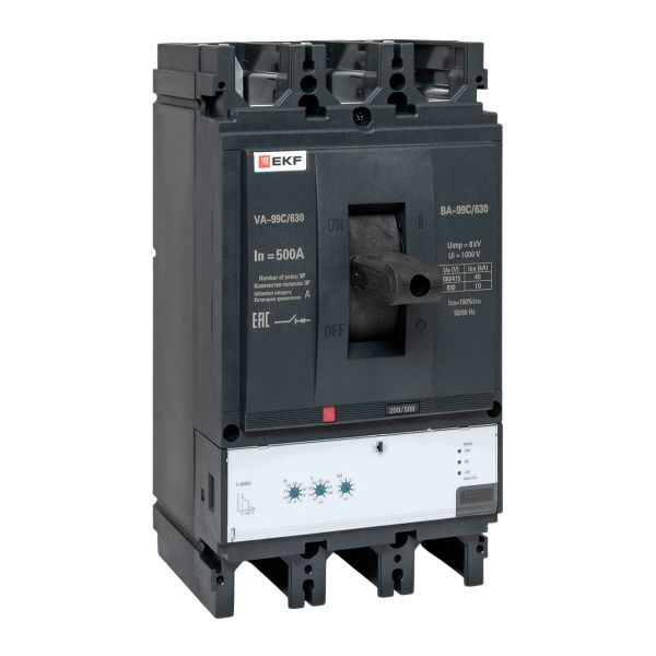 Выключатель автоматический 3п 630/500А 45кА ВА-99C Compact NS PROxima EKF mccb99C-630-500