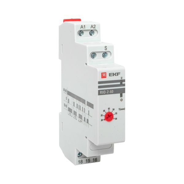 Реле импульсное с задержкой отключения RIO-2-60 (30-60мин) PROxima EKF rio-2-60