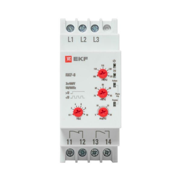 Реле контроля фаз РКФ-8 многофукц. EKF rkf-8