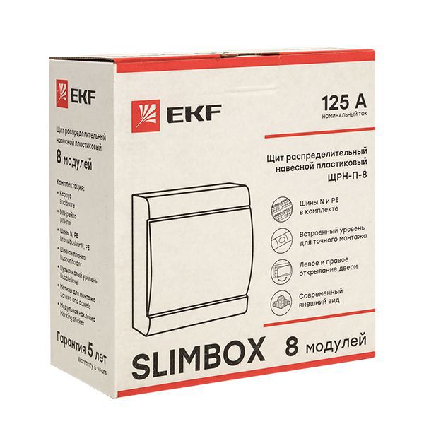Щит ЩРН-П-8 "SlimBox" IP41 PROxima EKF sb-n-8