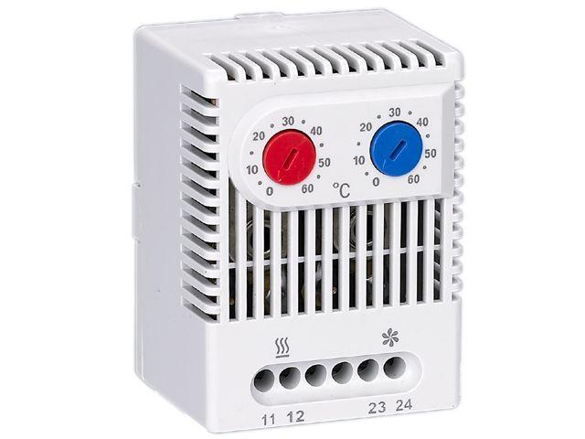 Термостат NO+NC (охлаждение и обогрев) на DIN-рейку 10А 230В IP20 PROxima EKF thermo-no+nc-din