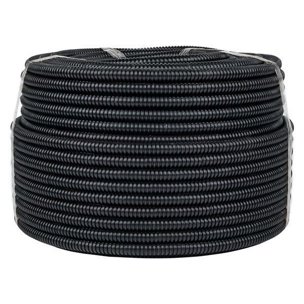 Труба гофрированная ПНД d16мм с протяжкой черн. (уп.25м) Plast PROxima EKF tpnd-16-25m
