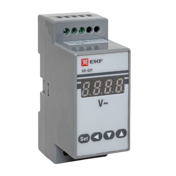 Вольтметр цифровой VD-G31 на DIN-рейку однофазный EKF vd-g31