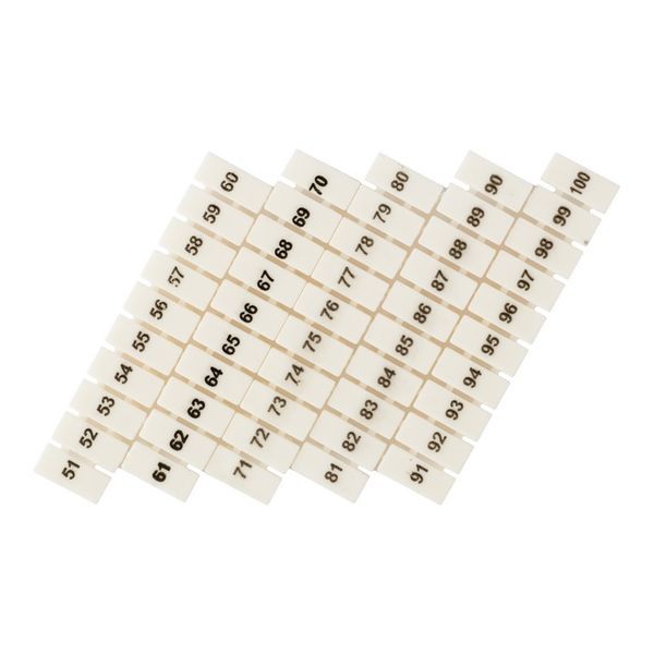 Маркеры для ST 1.5 с нумерацией 50-100 (уп.100шт) EKF zb-st-1.5-50-100
