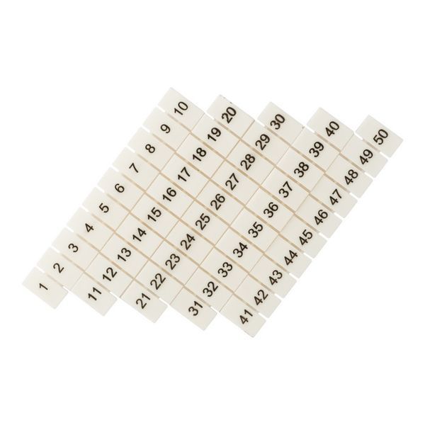 Маркеры для UT/ST/Push-in 4 с нумерацией 1-50 (уп.100шт) EKF zb-st-4-1-50