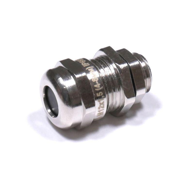 Ввод кабельный М 12 УТ1.5 IP66/IP67/IP68 d4-8мм латунь ГОФРОМАТИК zeta30098