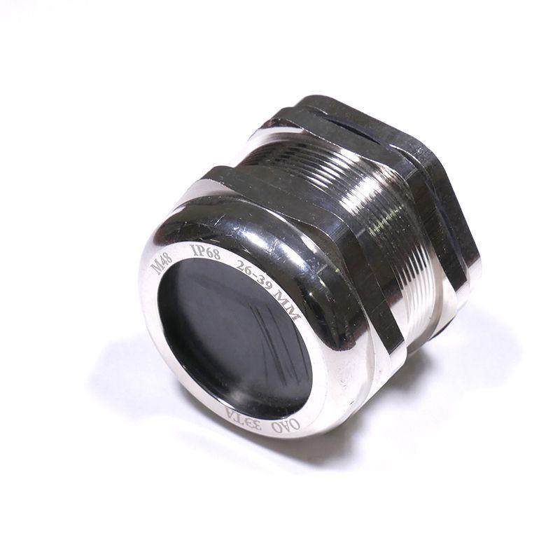 Ввод кабельный М48 IP68 d26-39мм латунь ГОФРОМАТИК zeta30116