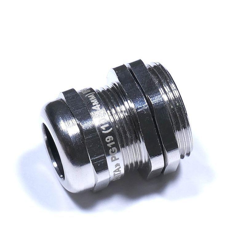 Ввод кабельный PG19 УТ1.5 IP68 d10-14мм латунь ГОФРОМАТИК zeta30150