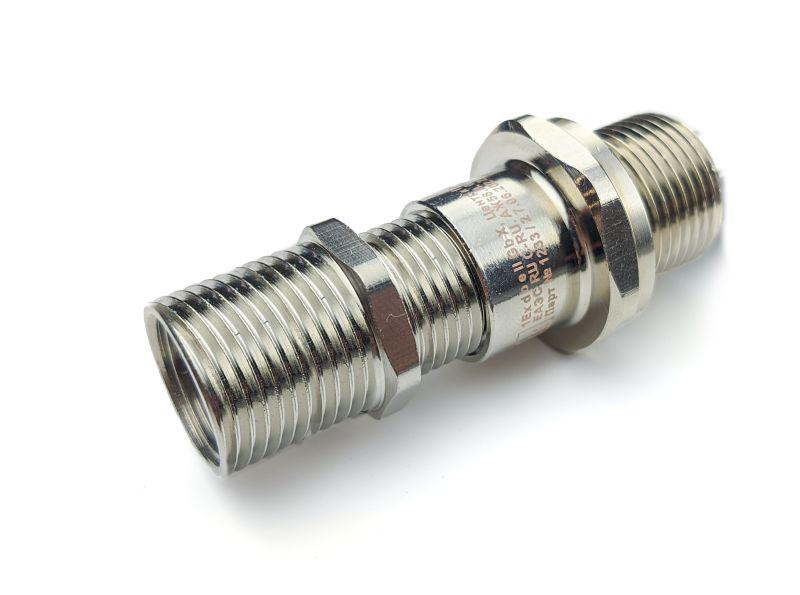 Ввод кабельный Ех ВКВ2ТН-ЛС-М63-М63-51 1Ex db e II Gb X ГОФРОМАТИК zeta31306